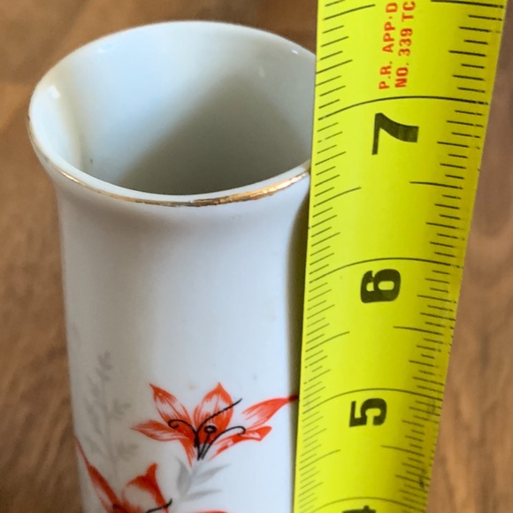 60s Japanese Floral Vase - Picture 8 of 9